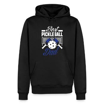 Lustiges Pickleball Geschenk - Männer Premium Bio Hoodie - Schwarz - Vorne - Nico (187cm)