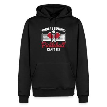 Lustiges Pickleball Geschenk - Männer Premium Bio Hoodie - Schwarz - Vorne - Nico (187cm)