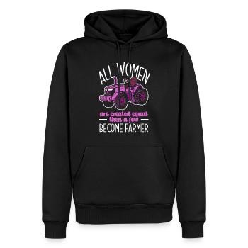 Lustiges Bauer Bauernhof Landwirt Geschenk - Männer Premium Bio Hoodie - Schwarz - Vorne - Nico (187cm)