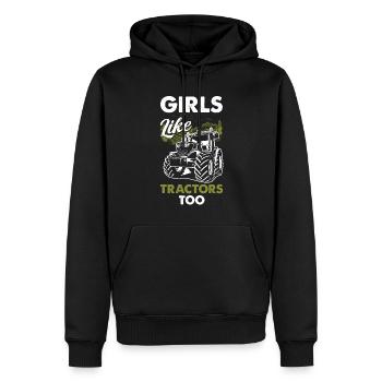 Lustiges Bauer Bauernhof Landwirt Geschenk - Männer Premium Bio Hoodie - Schwarz - Vorne - Nico (187cm)