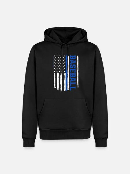 Funny Baseball - Men’s Premium Organic Hoodie - black