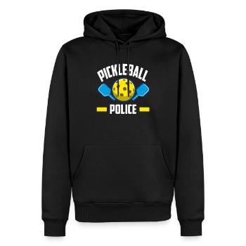 Lustiges Pickleball Geschenk - Männer Premium Bio Hoodie - Schwarz - Vorne - Nico (187cm)
