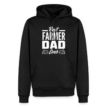 Lustiges Bauer Bauernhof Landwirt Geschenk - Männer Premium Bio Hoodie - Schwarz - Vorne - Nico (187cm)