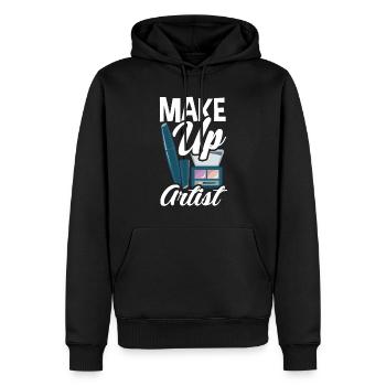 Lustiges Make Up Artist Maskenbildner Geschenk - Männer Premium Bio Hoodie - Schwarz - Vorne - Nico (187cm)