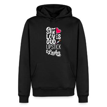 Lustiges Make Up Artist Maskenbildner Geschenk - Männer Premium Bio Hoodie - Schwarz - Vorne - Nico (187cm)