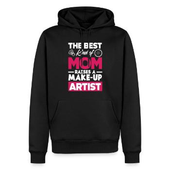 Lustiges Make Up Artist Maskenbildner Geschenk - Männer Premium Bio Hoodie - Schwarz - Vorne - Nico (187cm)