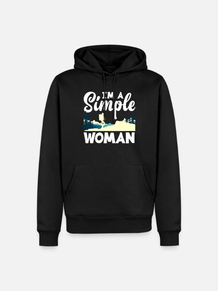 Funny Hiking Gift - Men’s Premium Organic Hoodie - black