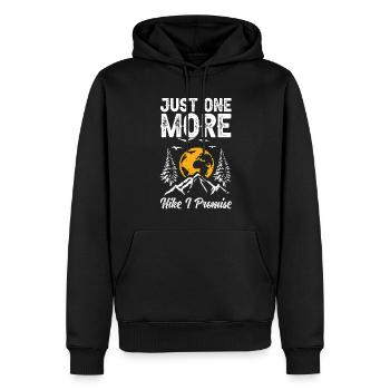 Cadeau de randonnée drôle - Sweat à capuche Premium bio Homme - noir - Devant - Nico (187cm)
