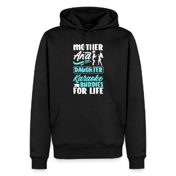 Karaoke Sängerin Singen Karaoke Sänger Musik - Männer Premium Bio Hoodie - Schwarz - Vorne - Nico (187cm)