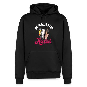 Lustiges Make Up Artist Maskenbildner Geschenk - Männer Premium Bio Hoodie - Schwarz - Vorne - Nico (187cm)