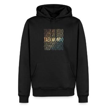 Taekwondo Kampfkunst Kampfsport Fitness - Männer Premium Bio Hoodie - Schwarz - Vorne - Nico (187cm)