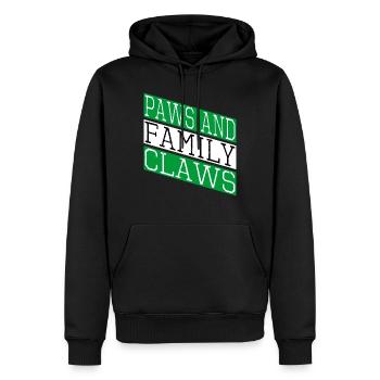 team family bitcoin miner father whiskers - Männer Premium Bio Hoodie - Schwarz - Vorne - Nico (187cm)