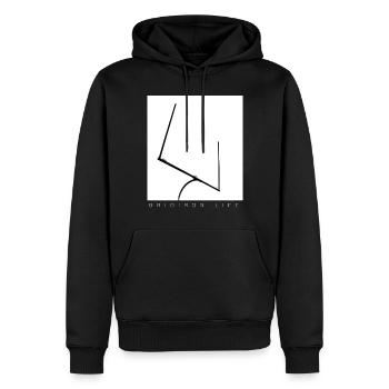 Gridiron Football American Game Day Touchdown - Men’s Premium Organic Hoodie - black - Front - Nico (187cm)