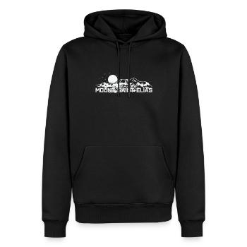 Mont Saint Elias, Alaska, Yukon Mountain, États-Unis - Sweat à capuche Premium bio Homme - noir - Devant - Nico (187cm)
