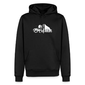 Parc national d’El Capitan Yosemite, Californie - Sweat à capuche Premium bio Homme - noir - Devant - Nico (187cm)