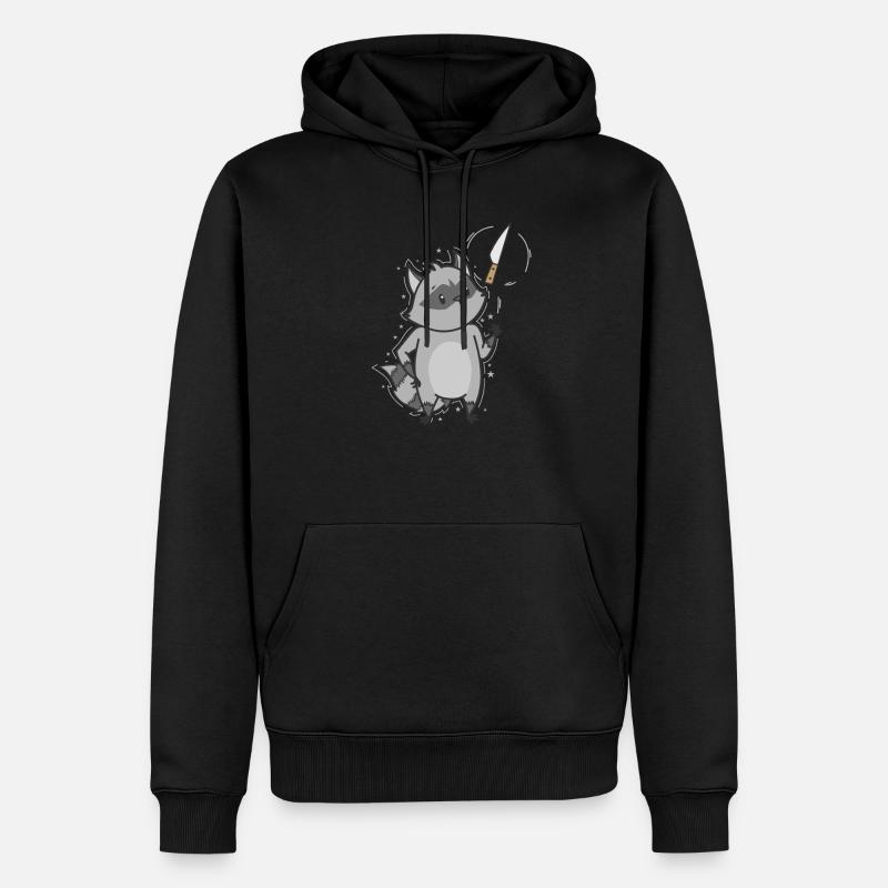 Lavable au couteau omnivore - Sweat à capuche Premium bio Homme - noir