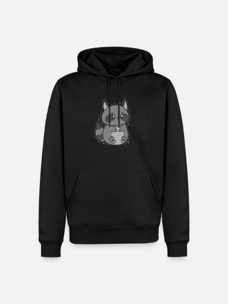 cute washable omnivore - Men’s Premium Organic Hoodie - black