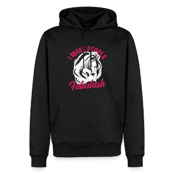 Lustiges Make Up Artist Maskenbildner Geschenk - Männer Premium Bio Hoodie - Schwarz - Vorne - Nico (187cm)