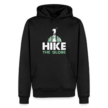 Cadeau de randonnée drôle - Sweat à capuche Premium bio Homme - noir - Devant - Nico (187cm)