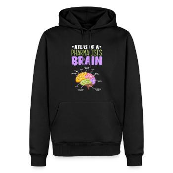Apothecary Apothecary Apothecary Pharmacy Gift - Men’s Premium Organic Hoodie - black - Front - Nico (187cm)