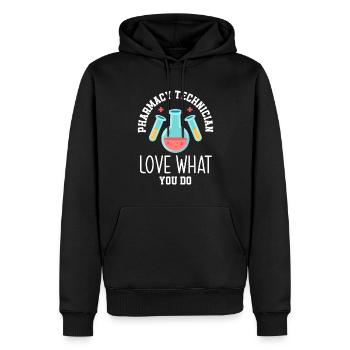 Apotheker Apothekerin Apotheke Geschenk - Männer Premium Bio Hoodie - Schwarz - Vorne - Nico (187cm)
