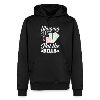 Apothecary Apothecary Apothecary Pharmacy Gift - Men’s Premium Organic Hoodie - black - Front - Nico (187cm)
