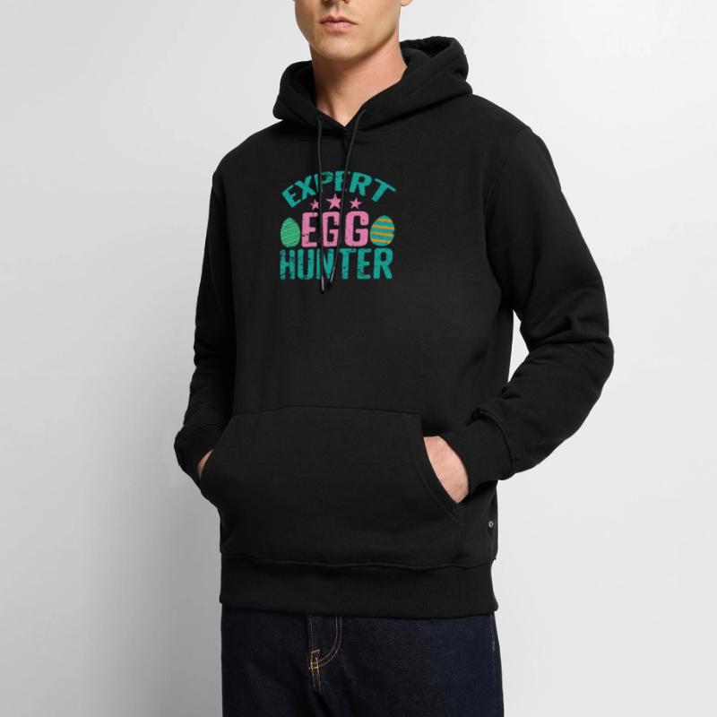Expert Egg Hunter Easter Colorful Easter Eggs Men’s Premium Organic Hoodie
