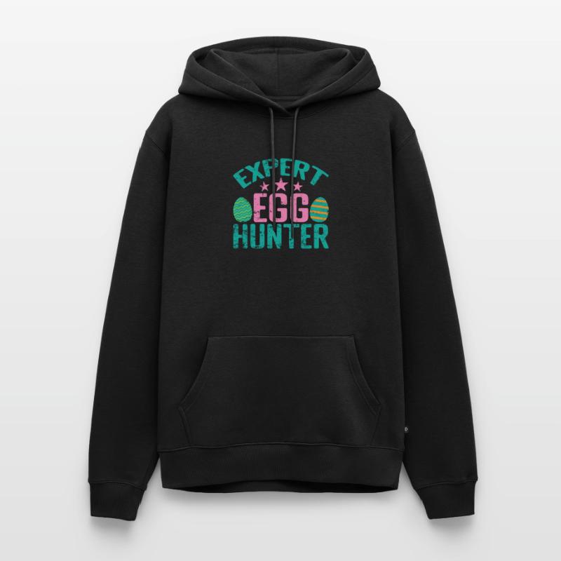 Expert Egg Hunter Easter Colorful Easter Eggs Men’s Premium Organic Hoodie