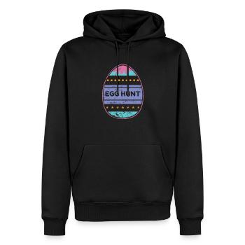 Chasse aux oeufs Oeufs de Pâques lapin de Pâques - Sweat à capuche Premium bio Homme - noir - Devant - Nico (187cm)