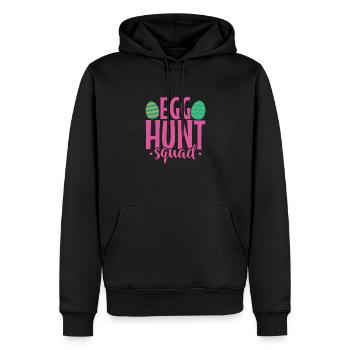 Egg Hunt Squad Easter Colorful Easter Eggs - Men’s Premium Organic Hoodie - black - Front - Nico (187cm)