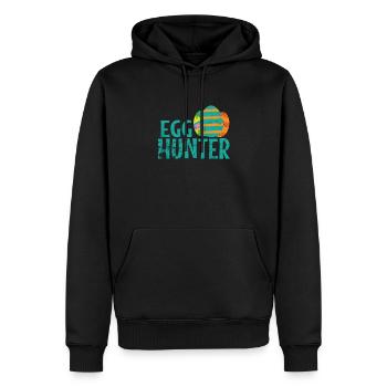 Egg Hunter Easter Colorful Easter Eggs - Men’s Premium Organic Hoodie - black - Front - Nico (187cm)
