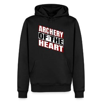 love community gift idea awesome birthday - Männer Premium Bio Hoodie - Schwarz - Vorne - Nico (187cm)