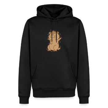 Excès de confiance chez les rongeurs Lemming - Sweat à capuche Premium bio Homme - noir - Devant - Nico (187cm)