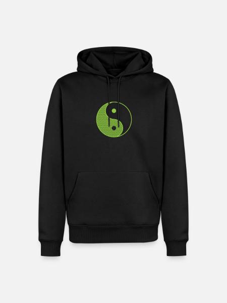 Yin and Yang Contrast - Men’s Premium Organic Hoodie - black