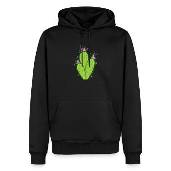 Kaktus schöne Pflanze - Männer Premium Bio Hoodie - Schwarz - Vorne - Nico (187cm)
