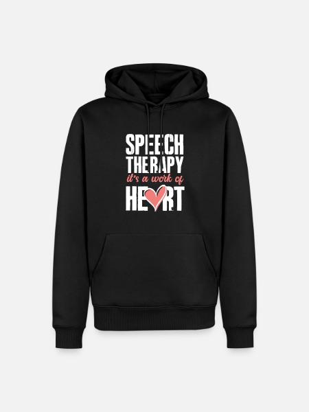 Sprachtherapeutin Sprachheilpädagogin Logopädin - Männer Premium Bio Hoodie - Schwarz