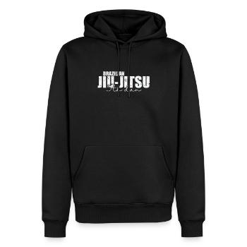 Jiu-Jitsu Brésilien 5ème Dan Arts Martiaux - Sweat à capuche Premium bio Homme - noir - Devant - Nico (187cm)