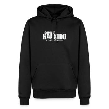 Combat Hapkido 7th Dan American Martial Arts - Men’s Premium Organic Hoodie - black - Front - Nico (187cm)