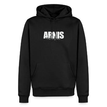 Arnis 9ème degré Kali Arts martiaux philippins - Sweat à capuche Premium bio Homme - noir - Devant - Nico (187cm)