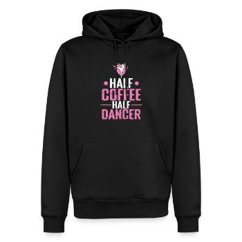 Half Coffee Half Dancer Ballet - Men’s Premium Organic Hoodie - black - Front - Nico (187cm)