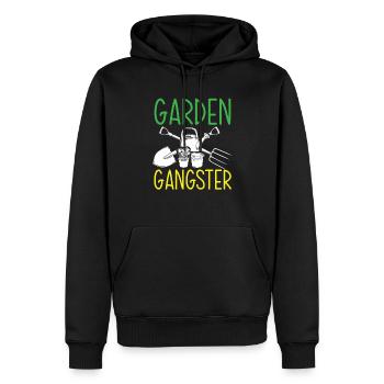Jardinier, Jardinier, Jardinier, Jardinier Amateur, Plantes - Sweat à capuche Premium bio Homme - noir - Devant - Nico (187cm)