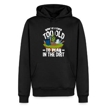 Jardinier, Jardinier, Jardinier, Jardinier Amateur, Plantes - Sweat à capuche Premium bio Homme - noir - Devant - Nico (187cm)