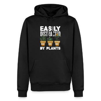 Jardinier, Jardinier, Jardinier, Jardinier Amateur, Plantes - Sweat à capuche Premium bio Homme - noir - Devant - Nico (187cm)
