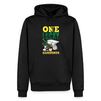 Jardinier, Jardinier, Jardinier, Jardinier Amateur, Plantes - Sweat à capuche Premium bio Homme - noir - Devant - Nico (187cm)