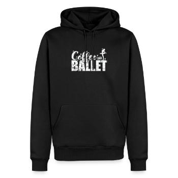 Coffee and Ballet - Männer Premium Bio Hoodie - Schwarz - Vorne - Nico (187cm)