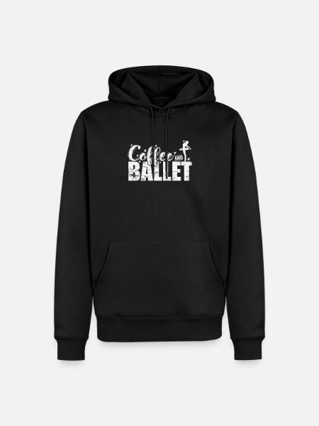 Coffee and Ballet - Men’s Premium Organic Hoodie - black