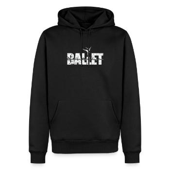 C’est une belle journée pour le ballet - Sweat à capuche Premium bio Homme - noir - Devant - Nico (187cm)