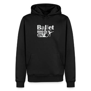 Ballet Mode on - Männer Premium Bio Hoodie - Schwarz - Vorne - Nico (187cm)