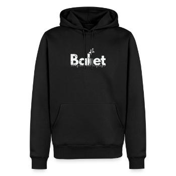 Le ballet est ma deuxième langue - Sweat à capuche Premium bio Homme - noir - Devant - Nico (187cm)