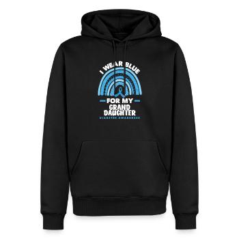 T1D Diabetes Typ 1 Diabetiker Geschenk - Männer Premium Bio Hoodie - Schwarz - Vorne - Nico (187cm)